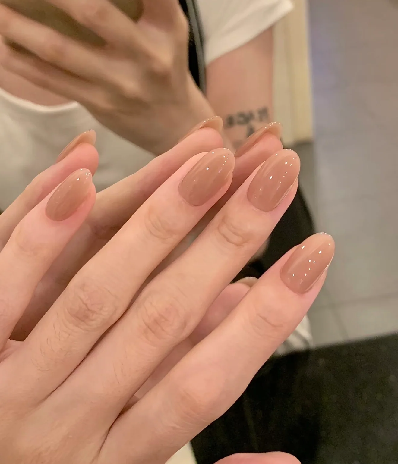 Cashmere Glass handmade press-on nail set